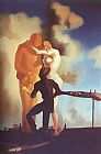 Salvador Dali Canvas Paintings - Meditation on the Harp